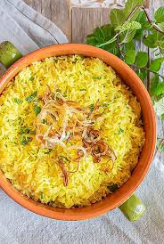 saffron rice with mint recipe only