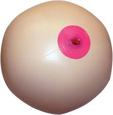 Amazon.com: Inflatable Boob Shaped Beach Ball: Adult Prank Gag Joke, 12  Inches : Health & Household