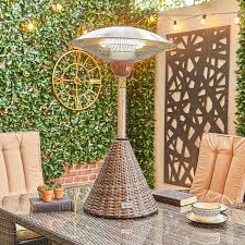 2 1kw table electric patio heater with