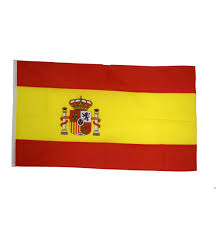 Bandera de españa ), som den er defineret i spanske forfatning fra 1978 , består af tre vandrette striber: Spanien Flag Stof 90x150 Cm Flagfabrikken Dk