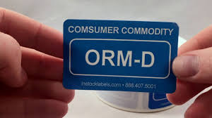 Dangerous goods in excepted quantities label pensandpieces. Consumer Commodity Orm D Labels Youtube