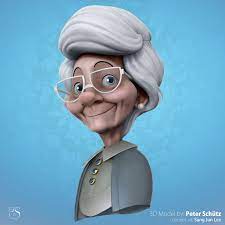 Maybe you would like to learn more about one of these? Grandma Peter Schutz On Artstation At Https Www Artstation Com Artwork Kv0ml Cartoon Grandma Old Lady Cartoon Cartoon Character Design