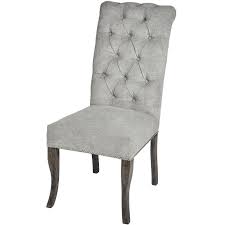 grey roll top ring back dining chair