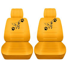 Two Front Seat Covers With A Chihuahua
