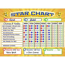 Bigtime Magnetic Behavior Star Reward Chore Chart For One Or Multiple Kids