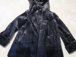 Jones New York Hooded Faux Fur Coat