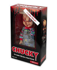 talking 15inch chucky doll scared face