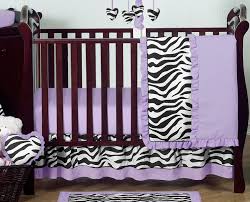 purple funky zebra baby bedding 11pc