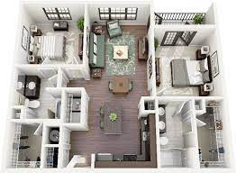 two bedroom house apartment plans