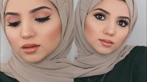 easy beautiful partywear makeup hijab