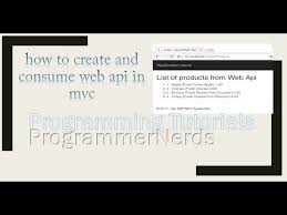 create web api and consume it with mvc