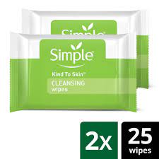 unscented simple cleansing wipes