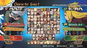 Naruto Shippuden Ultimate Ninja Storm 3: All Characters List (FANMADE) -  YouTube