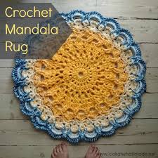 crochet mandala rug