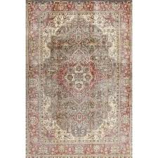 raffael oriental brown area rug