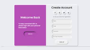 signup and sign in form using html css