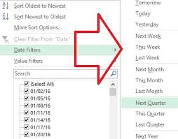 working with excel pivot table date
