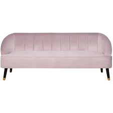 Modern Glam Velvet 3 Seater Channel