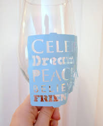 Hand Painted Wine Glass Amy Latta