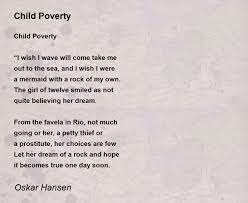 child poverty poem by jan oskar hansen