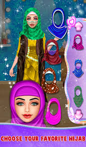 hijab fashion doll makeup salon