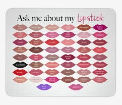 Ask Me About My Lipstick Lipsense 50 Lips Color Chart
