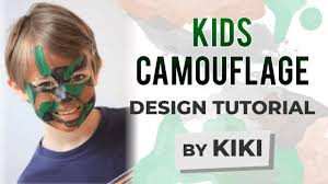 kids camouflage face painting tutorial
