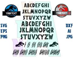 All fonts are in truetype format. Jurassic World Font Svg Jurassic Park Letters Alphabet Svg Etsy Jurassic World Lettering Alphabet Alphabet Svg