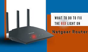 netgear router red light what it