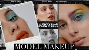 model makeup behind the scenes at a
