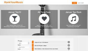 Personal Music Chart App