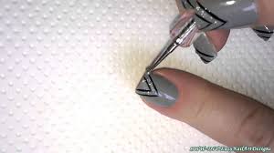 We obviously included floral nail art. Sparkly Elegant Grey Chevron Nail Art Diy Easy Nails Tutorial Youtube