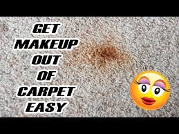 get foundation out of carpet with this