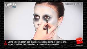 ghost pirate face painting make up