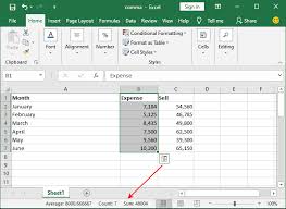 how to sum a column in excel javatpoint
