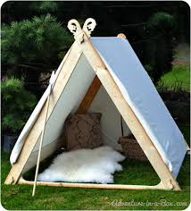 how to make a viking backyard play tent