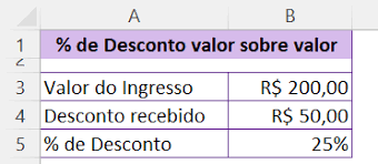 como calcular porcenem no excel