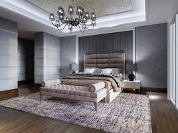 Modern Designer Bedroom With Brown Bed
