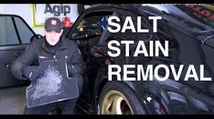 salt stain removal from floor mats