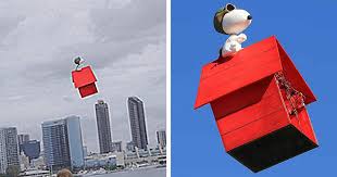Watch Snoopy Take Flight On His Dog House