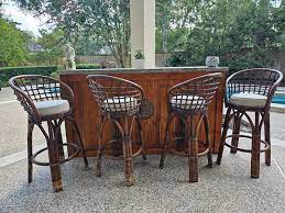 Outdoor Patio Bar Table And Stools
