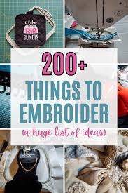 200 things to embroider for fun or to sell