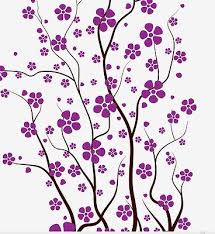 Large Wall Tree Cherry Flower Blossom