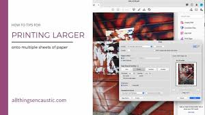 print a large image onto multiple pages