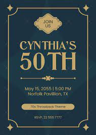 funny 50th birthday invitation template