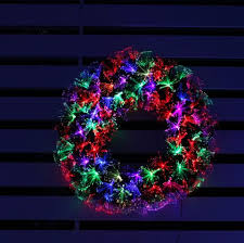 halo fibre optic wreath