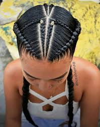 Four french braids hairstyle suits women with either long or medium sized hair. Two French Braid Hairstyles For Black Hair Easy Braid Haristyles