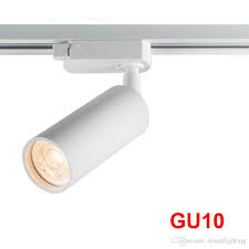 2020 Gu10 Track Light Spotlight Led Rail Lamp Spot Light Fixtures For Home Store Shop Showroom Black White 2wire 1 Phase Tracklight System From Desonlighting 10 94 Dhgate Com