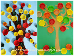 Jesienne drzewko - pomysły na prace plastyczne dla dzieci - Dzieciaki w domu