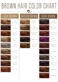 brown hair color chart to find your